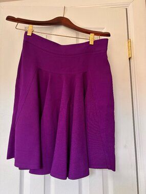 Stella McCartney Purple Flutter Panel Skirt Size 40 Italian